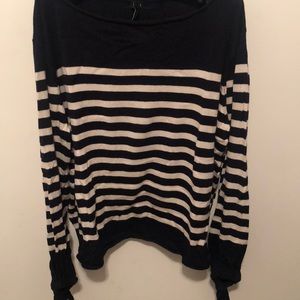 Navy striped sweater
